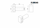 Пленум потолочный Flexag FL-PCP-125/75x2 на 2 выхода FLD