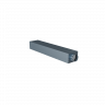 Стальной прямоугольный шумоглушитель Flexag GLMP-125, D125 мм, длина 900 мм  