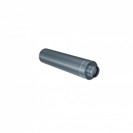 Стальной круглый шумоглушитель Flexag GLMK-125, D125 мм, длина 900 мм  