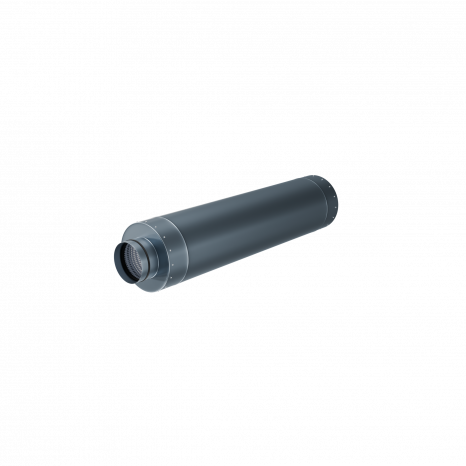 Стальной круглый шумоглушитель Flexag GLMK-125, D125 мм, длина 900 мм  