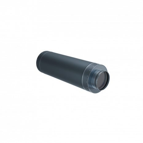 Стальной круглый шумоглушитель Flexag GLMK-200, D200 мм, длина 900 мм   