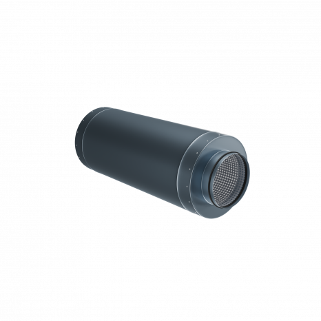 Стальной круглый шумоглушитель Flexag GLMK-250, D250 мм, длина 900 мм