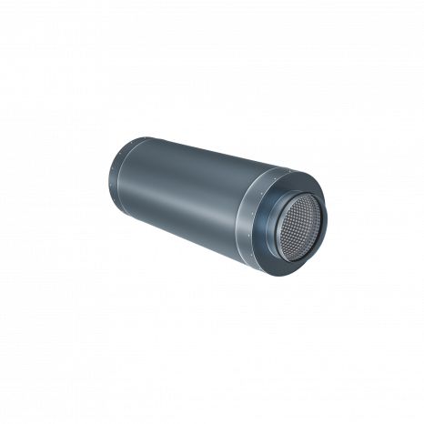 Стальной круглый шумоглушитель Flexag GLMK-250, D250 мм, длина 900 мм